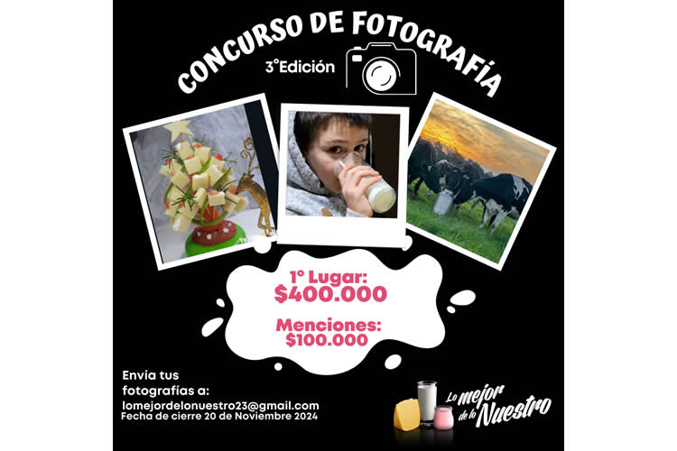 Lanzan nueva edición del concurso fotográfico “amor por los lácteos” 